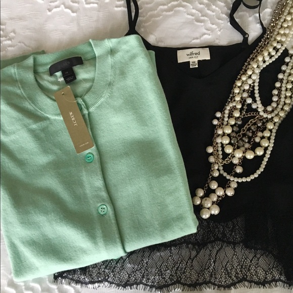 J. Crew Sweaters - J. Crew • Seafoam Cardigan Sweater, NWT